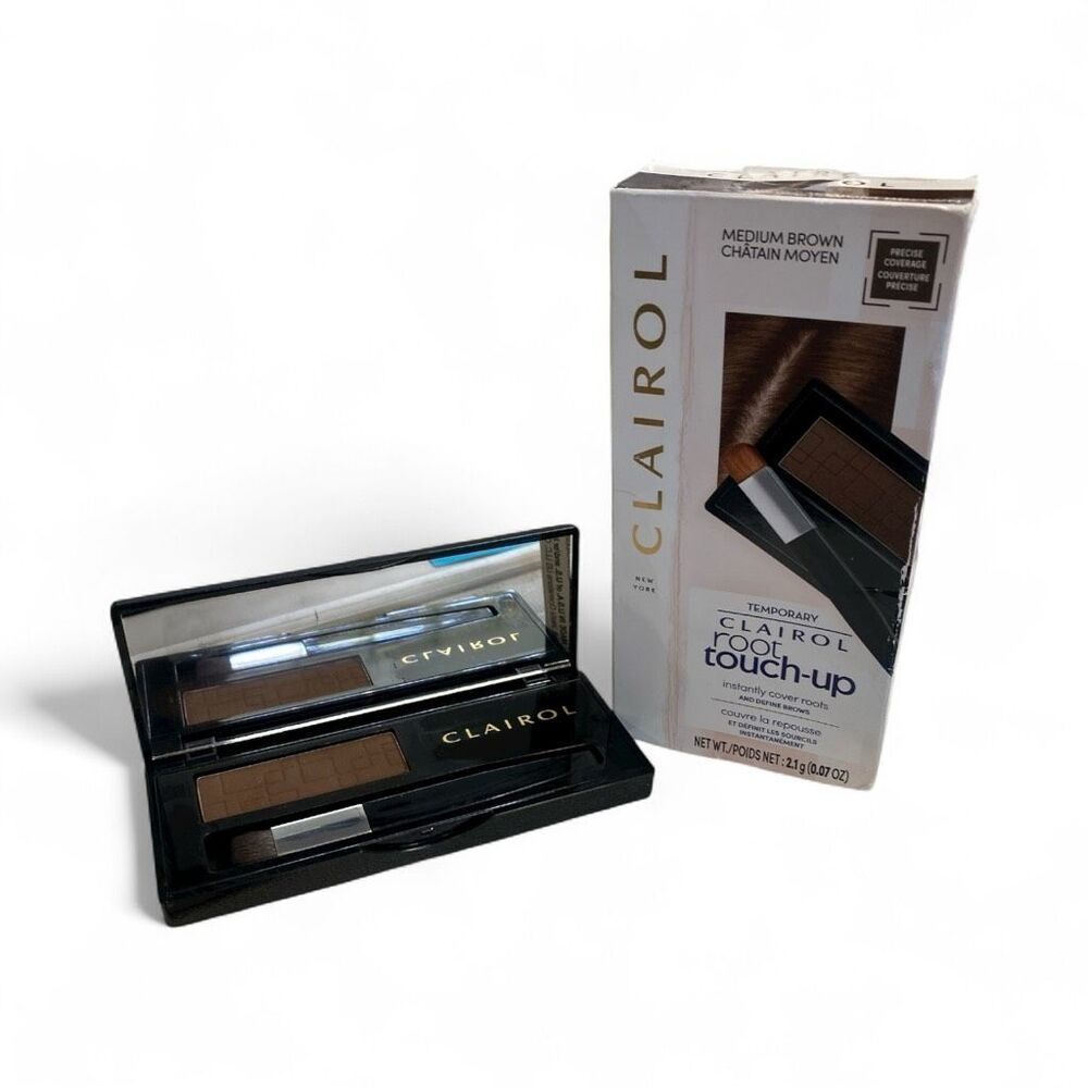 Clairol Root Touch-Up Temporary‎ Concealing Powder – Medium Brown NIB